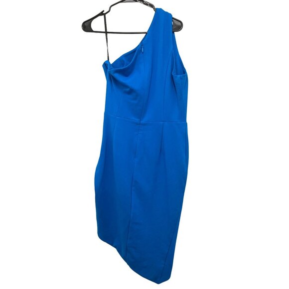 Lavish Alice $180 One Shoulder Blue Bodycon Cut Out Dress Size 10 NWT - Picture 8 of 9